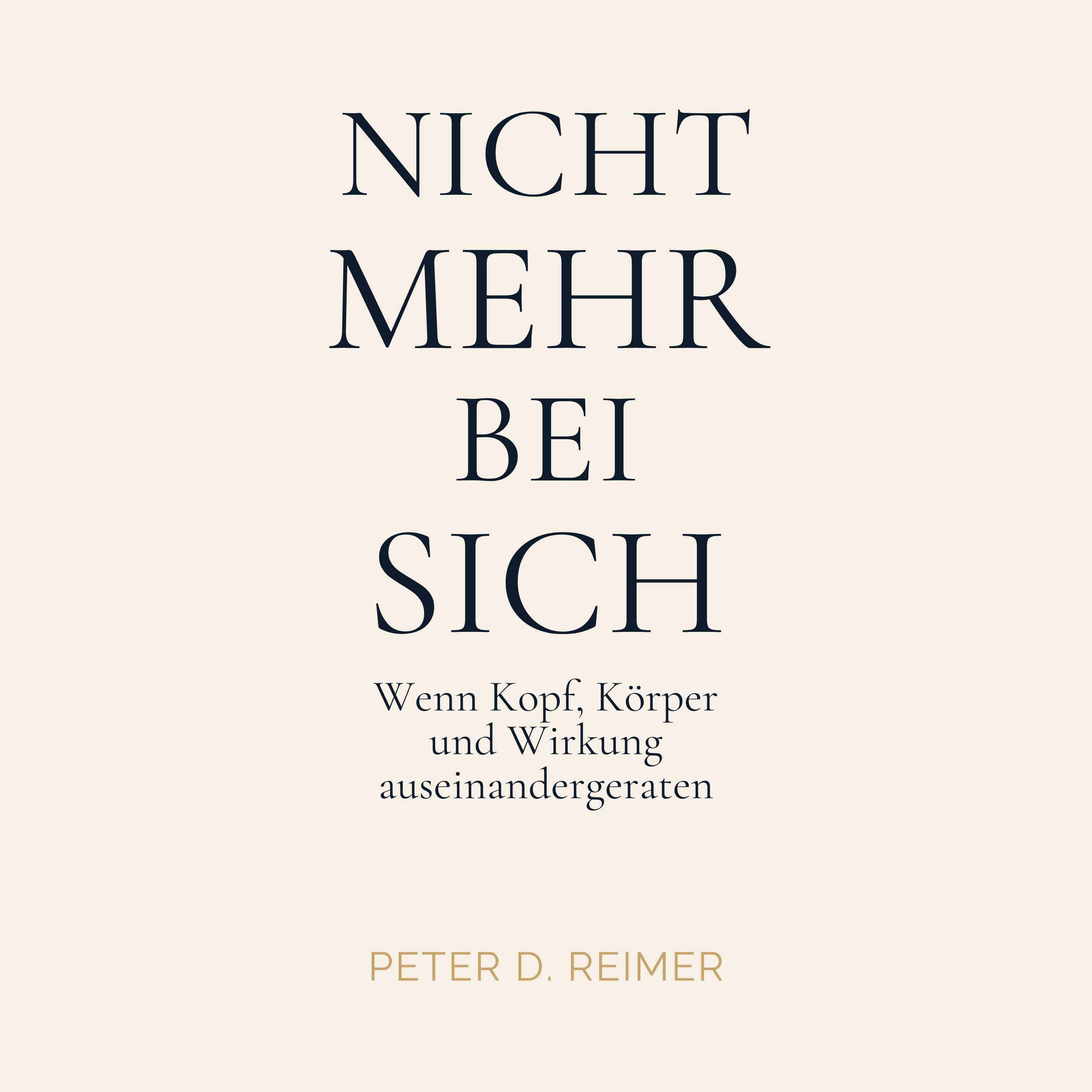 Audiocover NICHT MER BEI SICH von Peter D. Reimer