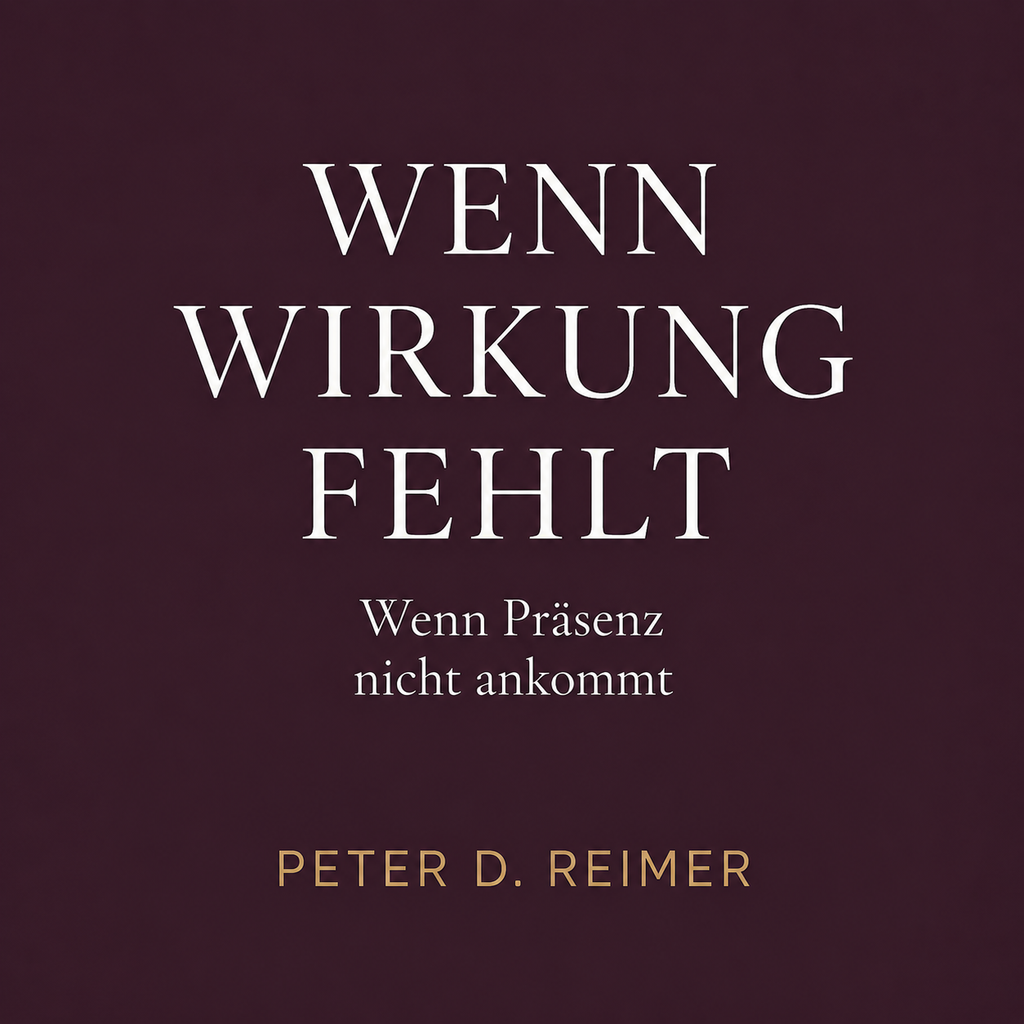 Audiocover WENN WIRKUNG FEHLT von Peter D. Reimer